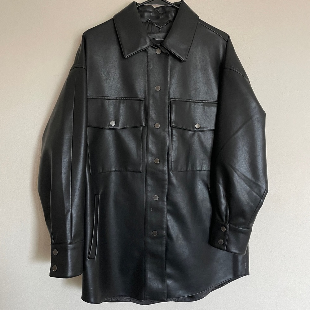 BCBG 100% genuine leather jacket